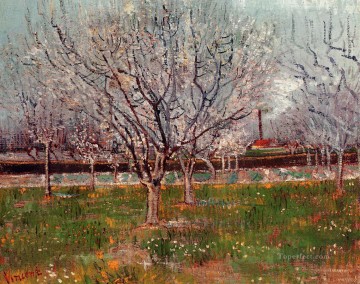 Vincent Van Gogh Painting - Orchard in Blossom Plum Trees Vincent van Gogh